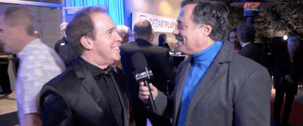 Tod Macofsky of KMIR interviews Michael Shaw at the Gala Opening of the Dezart Playhouse
